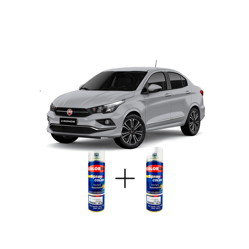 Spray Automotivo Prata Bari + Spray Verniz 300ml
