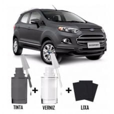Tinta Tira Risco Automotivo Ford Ecosport Cinza Camburi
