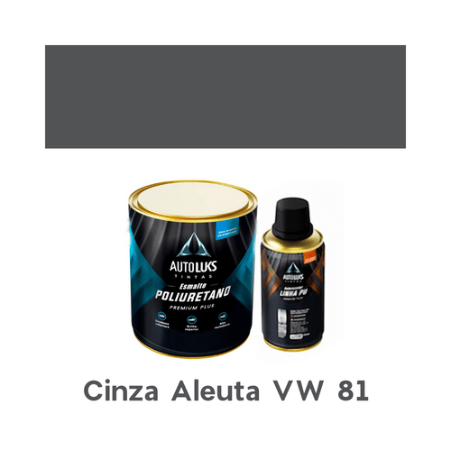 Tinta Automotiva Pu Cinza Aleuta Vw 81 0,8l
