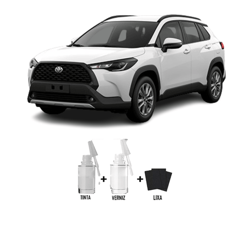 Tira Risco - Toyota Branco Polar + Verniz 15ml