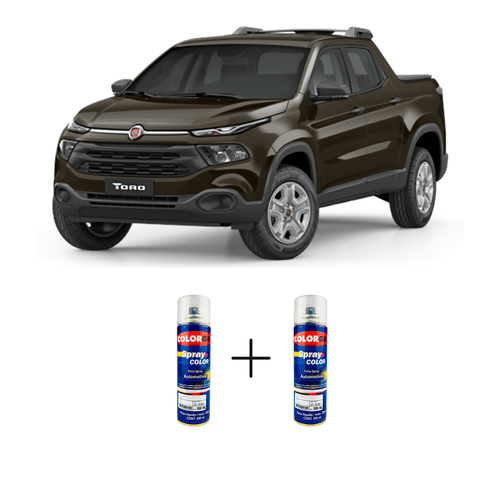 Spray Automotivo Marrom Horizon Toro + Verniz Spray 300ml