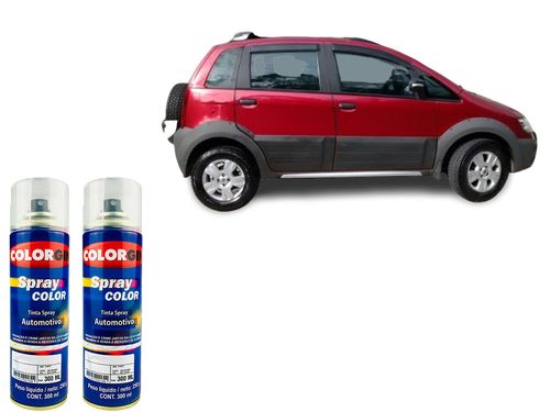 Spray Automotivo Vermelho Barroco + Verniz Spray 300ml