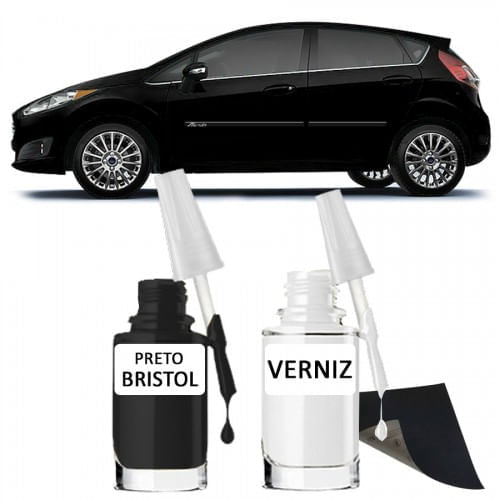Tira Risco - Ford Preto Bristol + Verniz 15ml