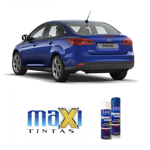 Spray Automotivo Azul Aurora Ford + Verniz 300ml