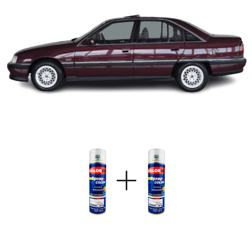 Spray Automotivo Vermelho Schumann + Verniz Spray 300ml