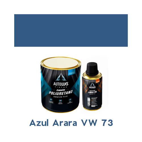 Tinta Automotiva Pu Azul Arara VW73 0,8L