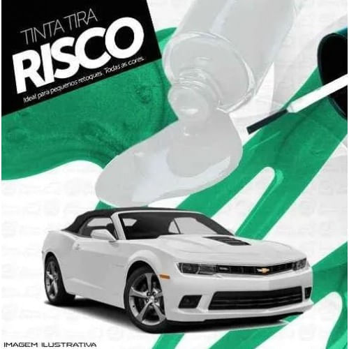 Tinta Tira Risco Automotivo Chevrolet Camaro Branco Tmc