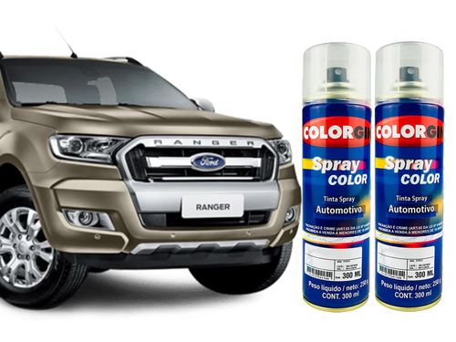 Spray Automotivo Prata Viena + Verniz Spray 300ml