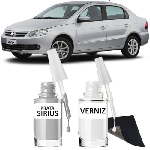Tira Risco - Prata Sirius VW + Verniz 15ml