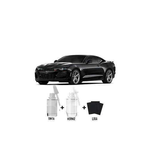 Tinta Tira Risco Automotivo Chevrolet Camaro Preto Tmc