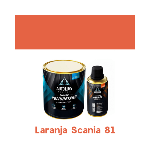 Tinta Automotiva Pu Laranja Scania 81 0,8l