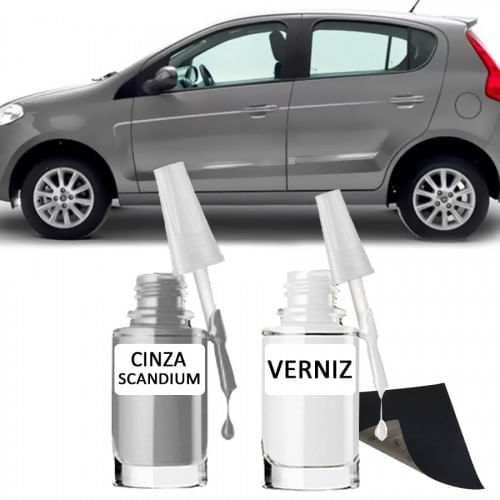 Tira Risco - Fiat Cinza Scandium + Verniz 15ml