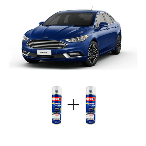 Spray Automotivo Azul Belize + Verniz Spray 300ml