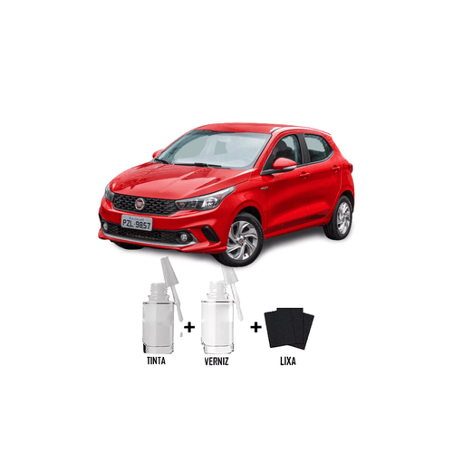 Tira Risco - Fiat Vermelho Alpine + Verniz 15ml