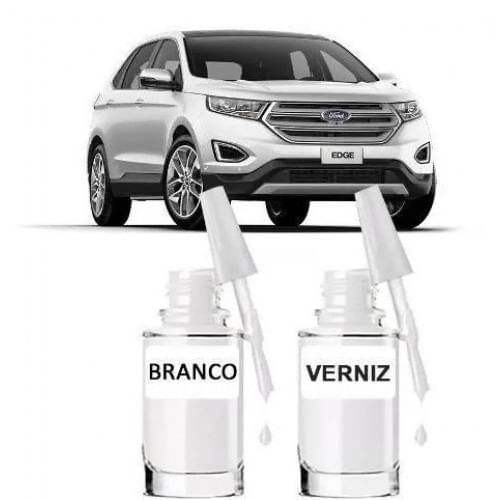 Tinta Tira Risco Automotivo Ford Edge Branco Siberia