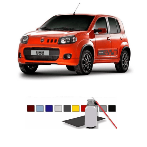 Tinta Tira Risco Retoque Auto Laranja Nemo Fiat 100ml