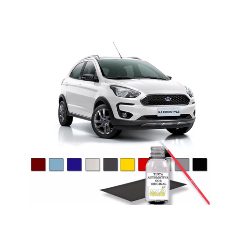 Tinta Tira Risco Retoque Auto Branco Artico Ford 100ml