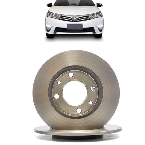 DISCO DO FREIO DIANTEIRO COROLLA 1.8 2.0 16V 2014 A 2019 VENTILADO SEM CUBO HIPPER FREIOS