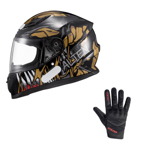 Capacete texx hawk alien