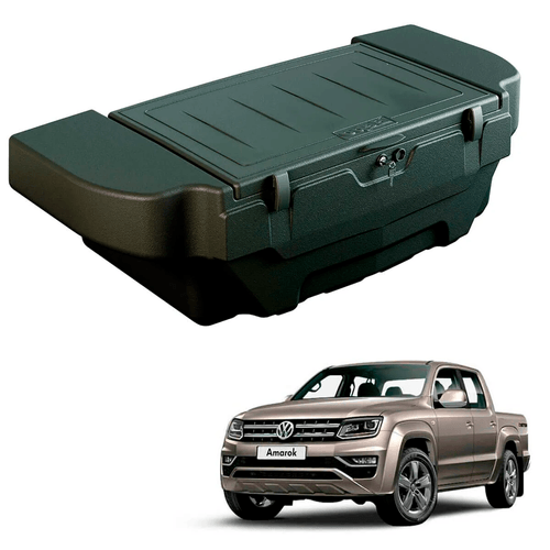 CAIXA BAÚ PICKUP PLASTICO PRETO BEPO