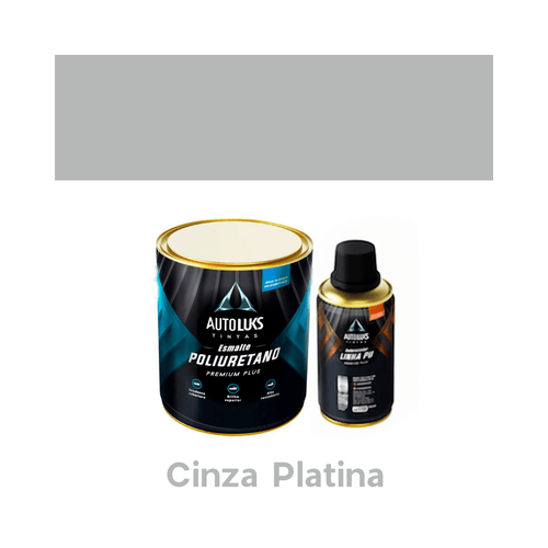Tinta Automotiva Pu Cinza Platina 0,8L