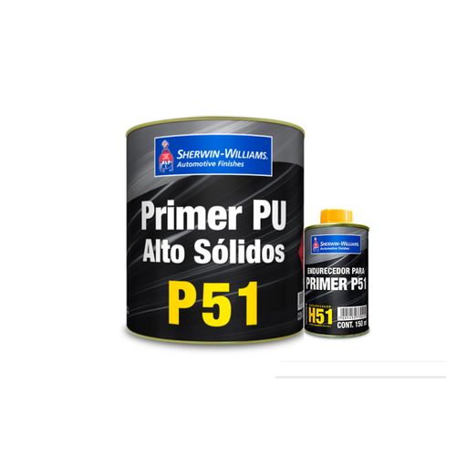 Primer Automotivo Pu Cinza P51 Alto Solidos Lazzuril 900ml