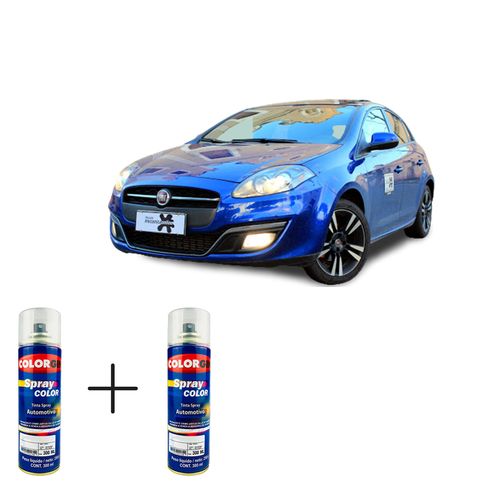 Spray Automotivo Azul Masserati + Spray Verniz 300ml