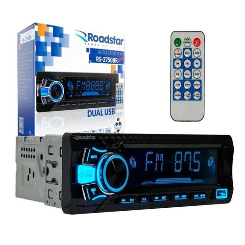 Aparelho Som MP3 bluetooth/fm/usb/aux/sd com controle Roadstar RS2751BR