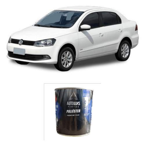 Tinta Poliester Branco Cristal Liso VW 0,9L Autoluks