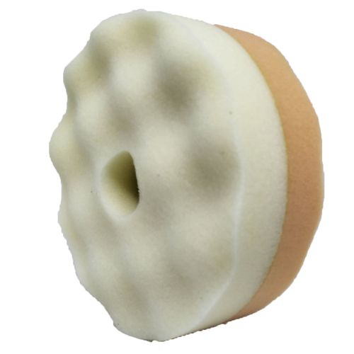 Boina De Espuma Dupla Face 5 Polegadas Laranja/branca Sw