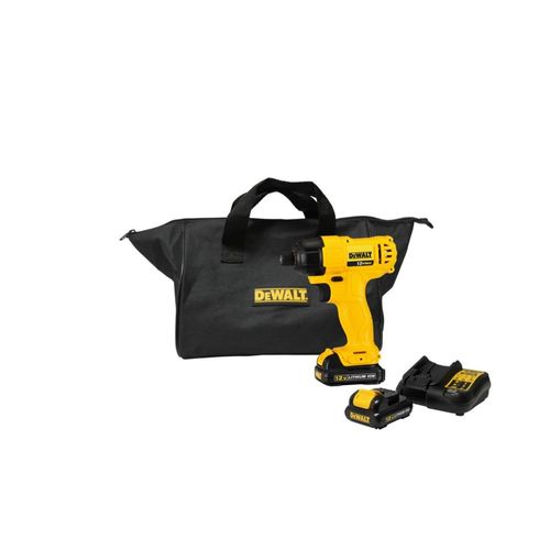 Parafusadeira de Impacto a Bateria 12V com Carregador 2 Baterias e Bolsa - Dewalt-DCF805C2-BR