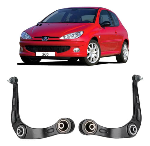 Par Bandeja Balança Dianteira Peugeot 206 2000 2001 2002 03