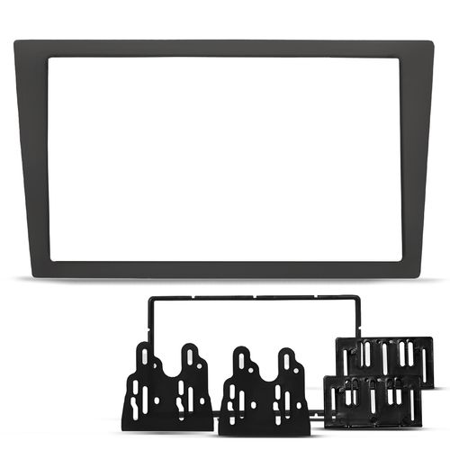 Moldura do Painel 2 Din Vectra, Meriva, Corsa e Montana 2003 a 2011 Grafite