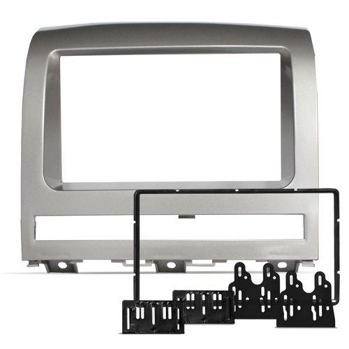 Moldura do Painel 2 Din Palio Adventure, Idea, Strada e Siena 2008 a 2012 Grafite