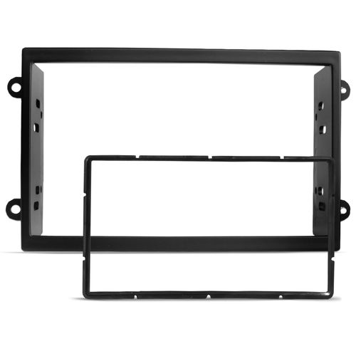 Moldura do Painel 2 Din Onix, Cobalt, Spin e Prisma 2012 a 2019 Joy 2021 Preto