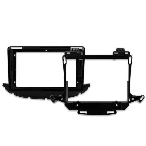 Moldura de Painel 9 Polegadas Tracker 2017 A 2019 Black Piano