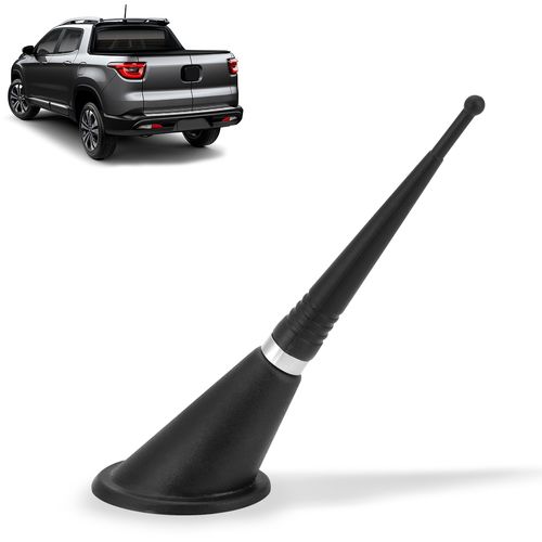 Antena de Teto Decorativa Universal Curta 15cm Preto