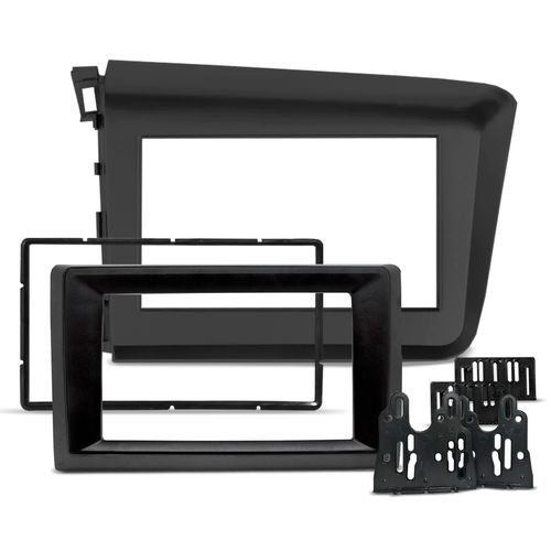 Moldura de Painel 9 polegadas Civic 2012 a 2016 com Redutor pra 7 Preto Fosco