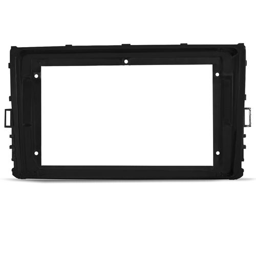 Moldura do Painel 9 Polegadas Polo, Virtus, T-Cross e Nivus 2018 a 2022 Preto Fosco