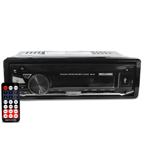 Radio Automotivo First Option M-92MS Mp3 Player Bluetooth USB SD FM Aux 4x45w