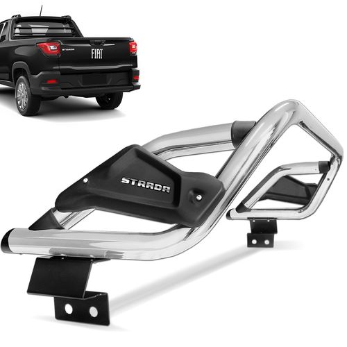 Santo Antônio Fiat Strada 2021 a 2023 Cabine Simples Cromado Slim II Bepo