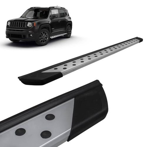 Estribo Lateral Jeep Renegade 2015 a 2018 Aluminio Prata Bepo