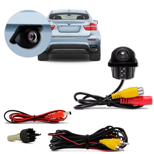 Câmera de Ré Tartaruga First Option Universal Traseira ou Frontal