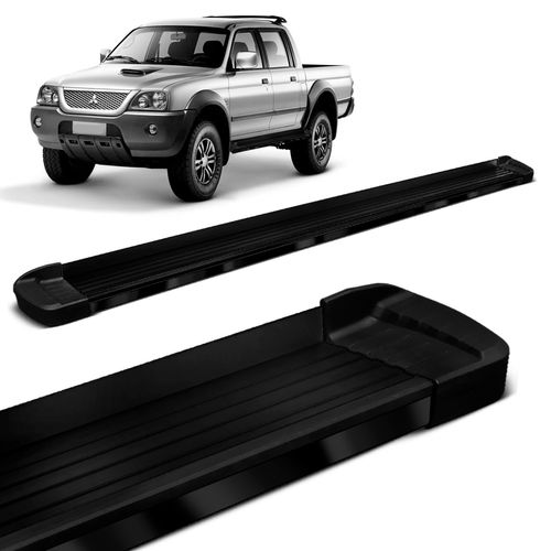 Estribo Lateral L200 Sport Outdoor 2006 a 2012 Preto Bepo