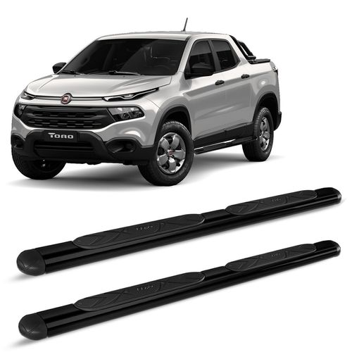 Estribo Oval Fiat Toro 2016 a 2023 Preto Fosco Original Bepo