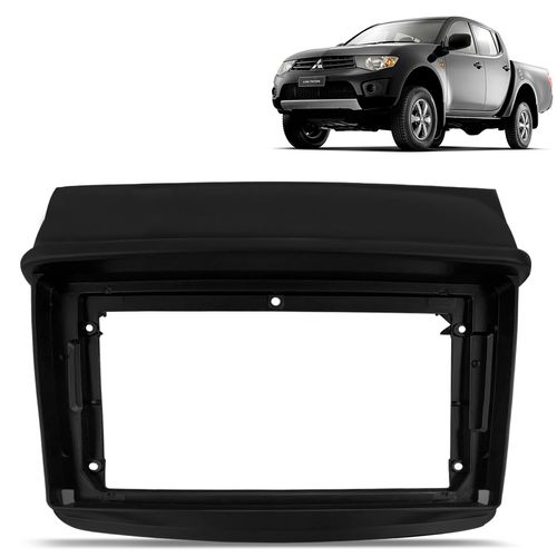 Moldura Do Painel 9 Polegadas L200 Triton 2008 a 2015 Preto