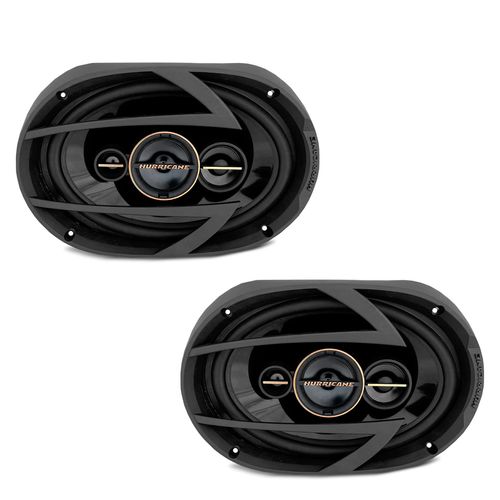 Par Alto Falante 6X9 Pol 260W RMS Quadriaxial Linha Aurum Hurricane