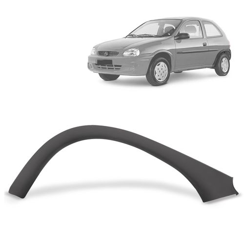 Alargador de Paralamas Corsa Wind Super 1994 a 1999 Traseiro Esquerdo Preto