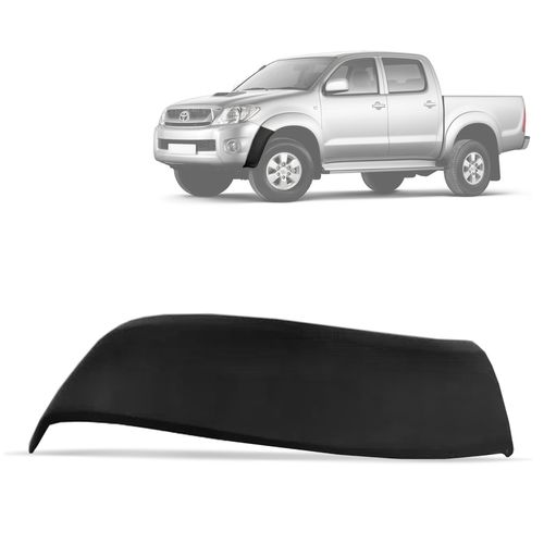 Ponteira Parachoque Hilux 2005 a 2011 Preto Lado Esquerdo DTS