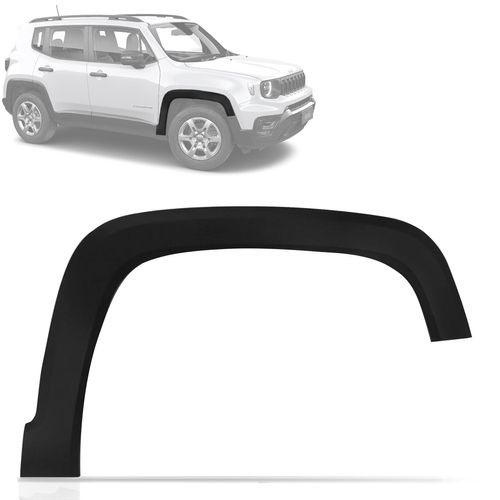 Alargador de Paralamas Renegade 2016 a 2023 Dianteiro Direito Preto